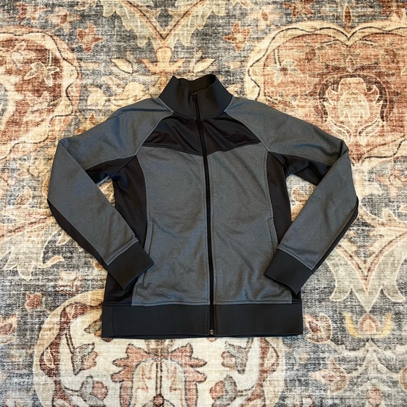 The North Face Tops - Two Tone Gray THE NORTH FACE Zip‎ Front Fleece Lined Jacket